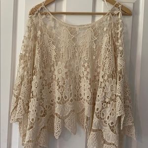 Beach cover up / lace cover up